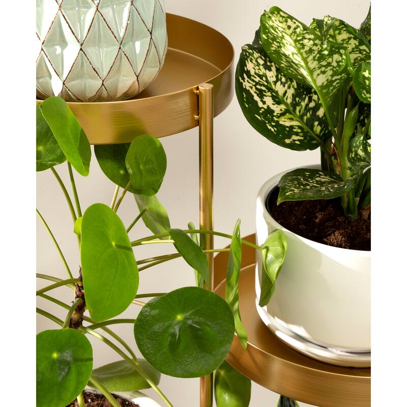 Kate and Laurel Finn Metal Multi Level Plant Stand