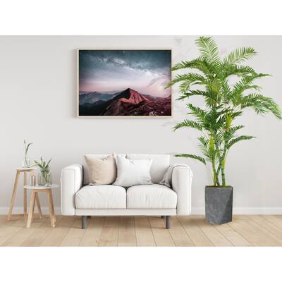 Vintage Home 92" High Faux Palm Tree With Fiberstone Planter For Home Decor - Green