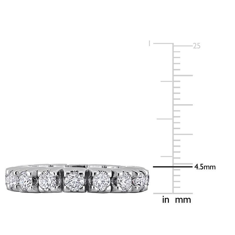 Miadora 2 3/5ct TDW Diamond Eternity Ring in 14k White Gold