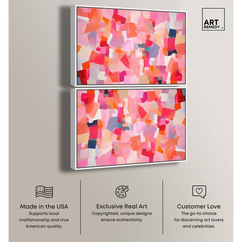 Sunset Poppy Chorus I Canvas by Art Remedy