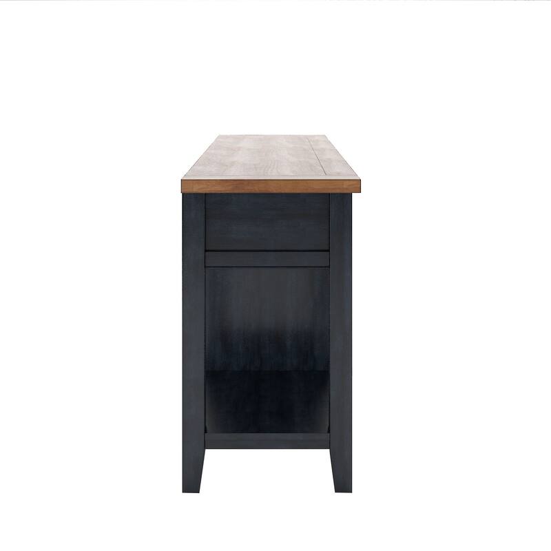 Eleanor Two-Tone Wood Wine Rack Buffet Server by iNSPIRE Q Classic