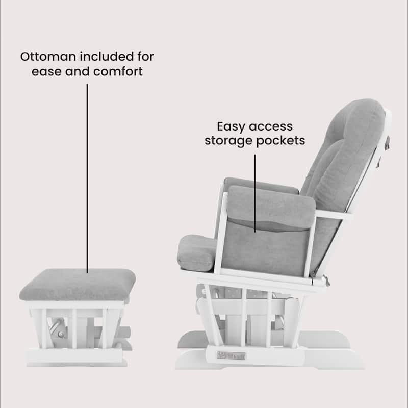 Child Craft Tranquil Glider Rocker and Ottoman Set