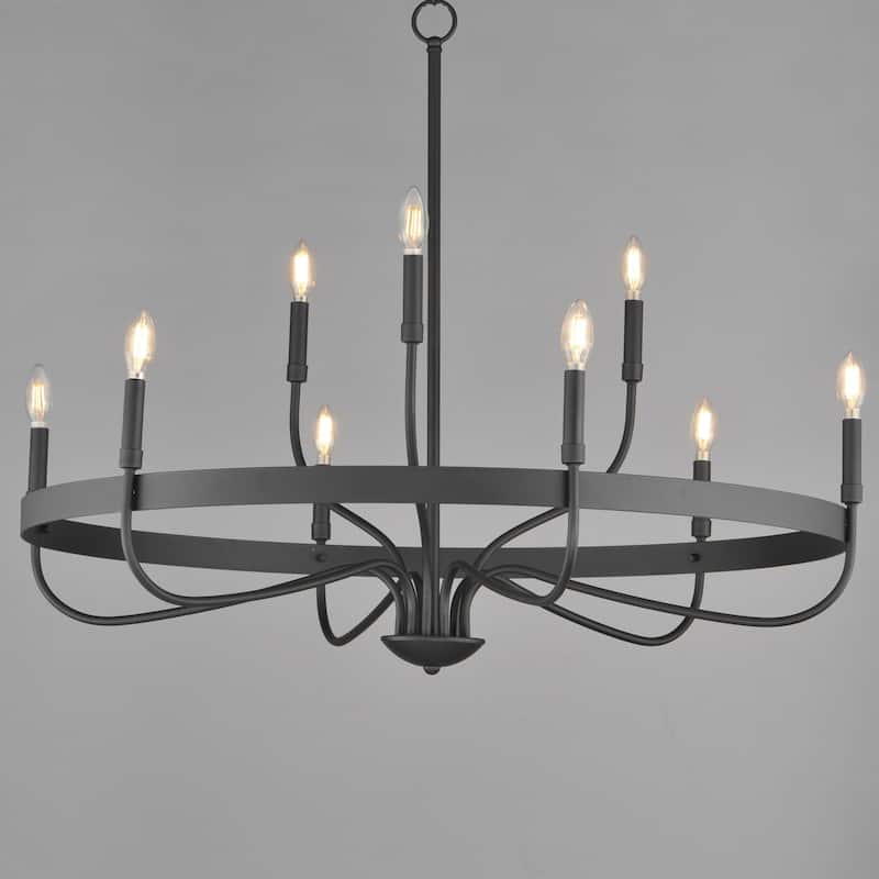 Maxim 14499 Frankie 9 Light 40" Wide Taper Candle Style Chandelier