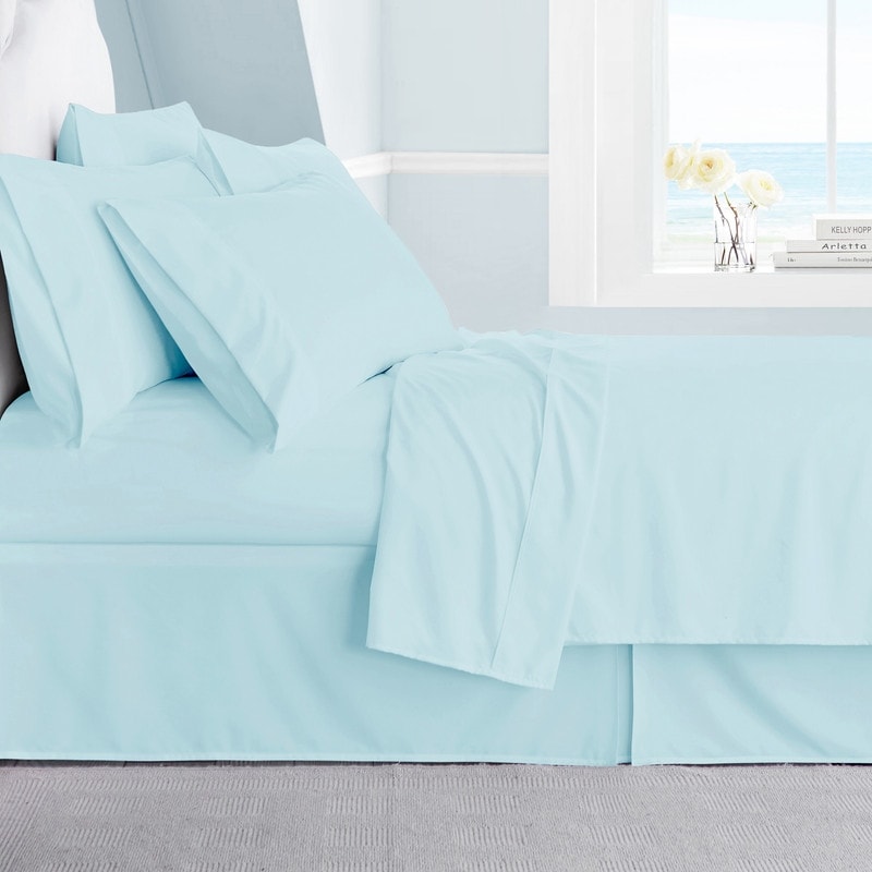 Beautiful Bedding Super Soft  Comfort 4 pcs Sheet Set Blue Red Garden Floral 
