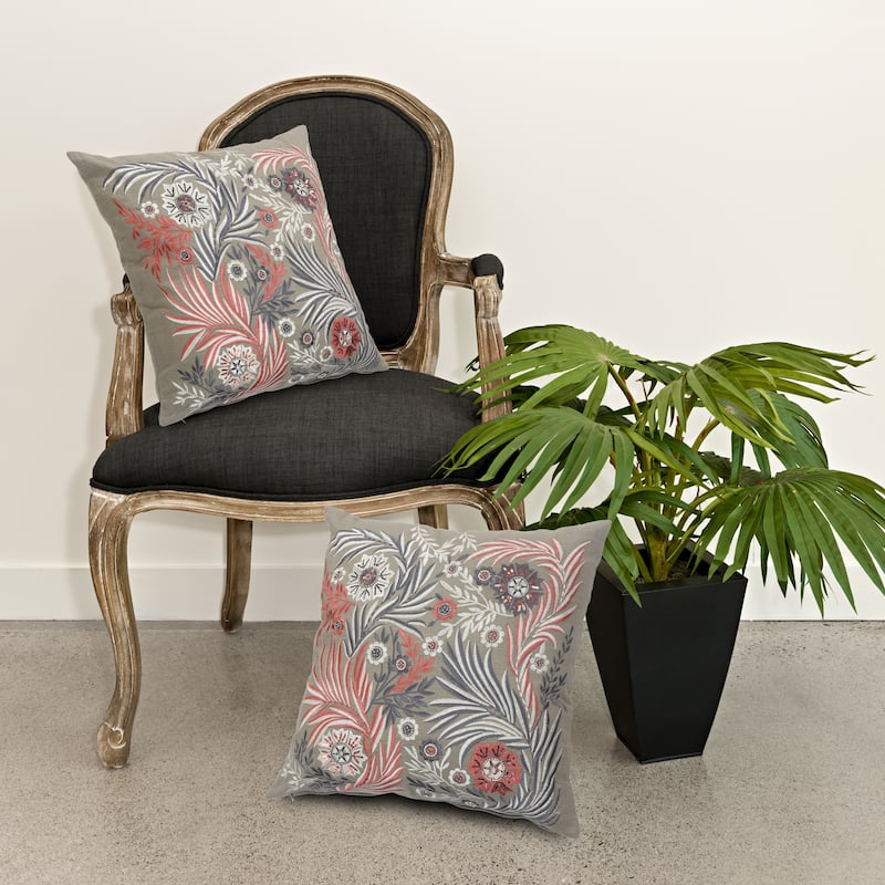 Sevita Multicolored Floral Garden Throw Pillow