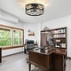preview thumbnail 118 of 191, 16.5"/18.5"/20"/23.6"/24"/28" Vintage Distressed White Low Profile Caged Ceiling Fan with Light and Remote (7/6/5/3-Blade)