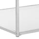 preview thumbnail 4 of 4, SAFAVIEH Malone White/Chrome High Gloss Coffee Table - 35" W x 35" D x 16" H