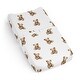 preview thumbnail 1 of 4, Sweet Jojo Designs Boho Teddy Bear Boy, Girl, Gender Neutral Changing Pad Cover Sheet - Brown, Watercolor, Wholesome Aesthetic