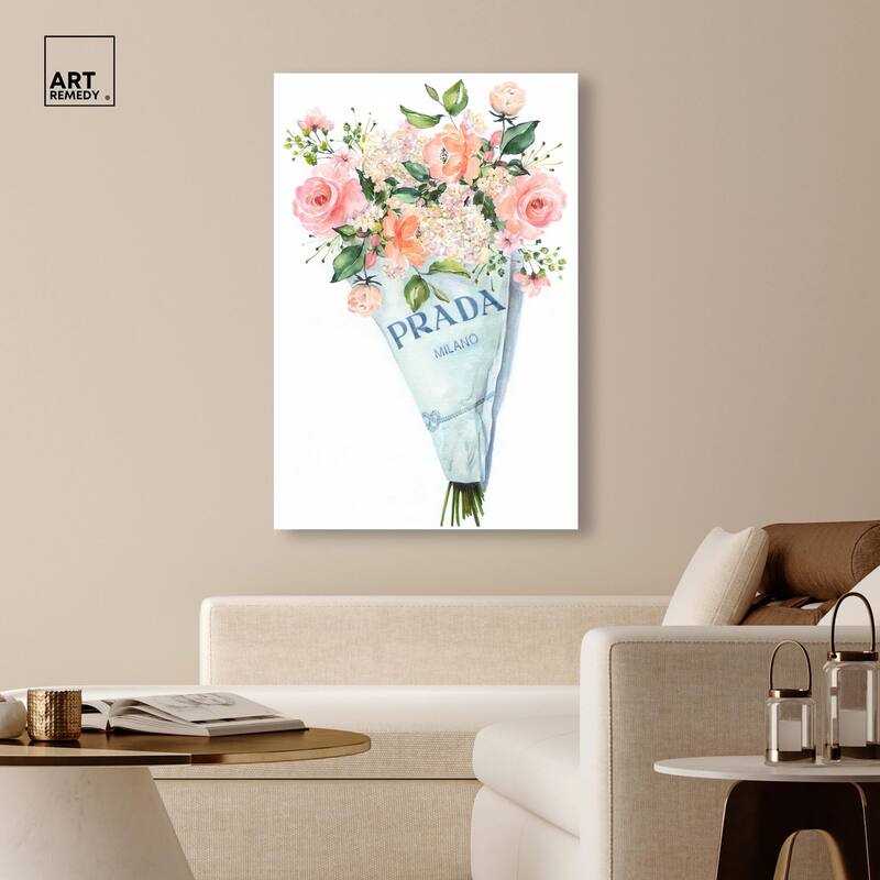 A World of Flowers Canvas by Art Remedy, Gallery Wrapped