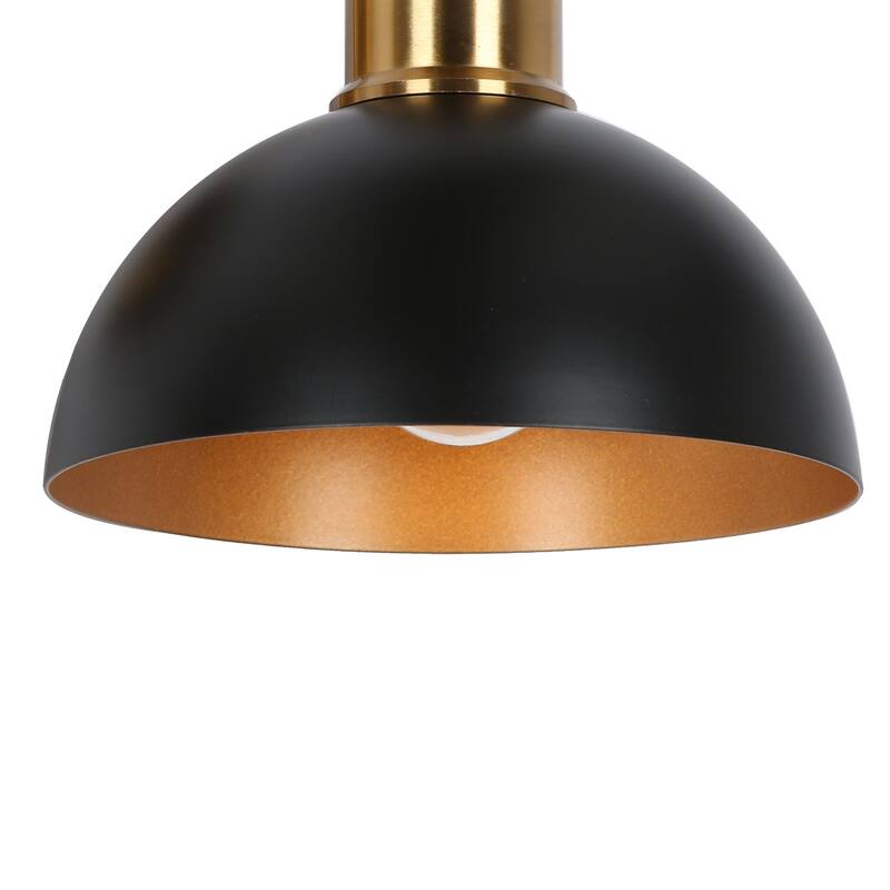 Modern Industrial Black Gold Bathroom Vanity Light Metal Pot Shaped Wall Sconces