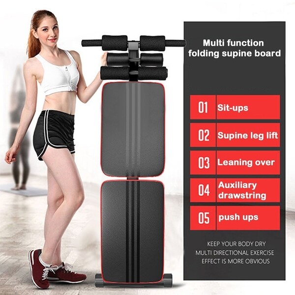 Foldable Decline Sit Up Bench Crunch Board Fitness Home Gym