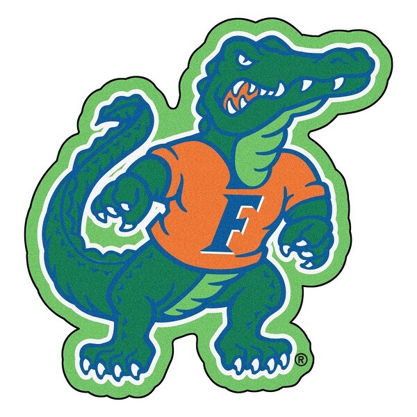 Shop Ncaa University Of Florida Gators Mascot Novelty Logo Shaped Area Rug Overstock 22620649