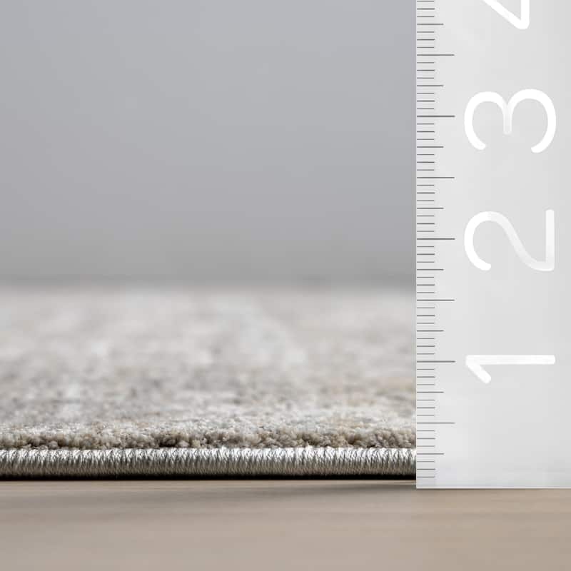 Nuloom Kiva Medallion Fringe Area Rug