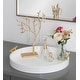 preview thumbnail 4 of 89, Kate and Laurel Lipton Round Decorative Tray with Metal Handles