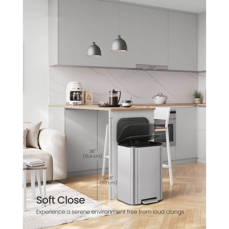 13-Gallon (50 L) Trash Can Can with Lid