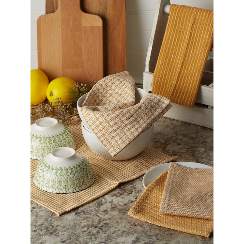 DII Asst Vintage Red Dishcloth (Set of 5)