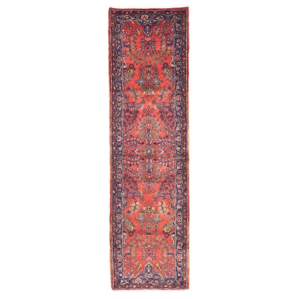 ECARPETGALLERY Hand-knotted Andelz Light Red Wool Rug - 2'8 x 9'9