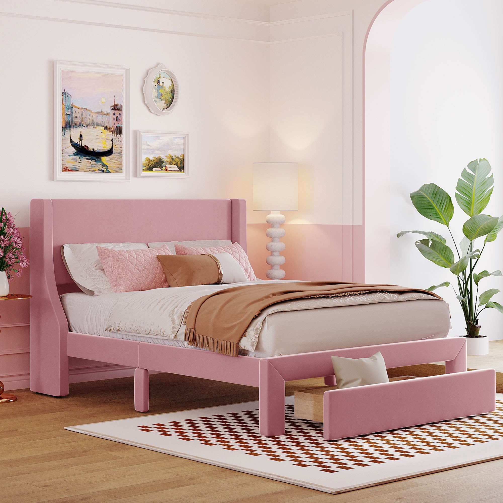 Strong full store size bed frame