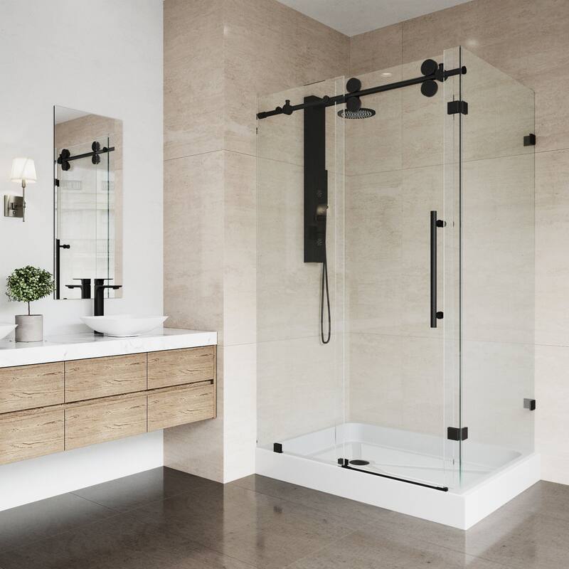 VIGO Winslow Frameless Sliding Shower Enclosure