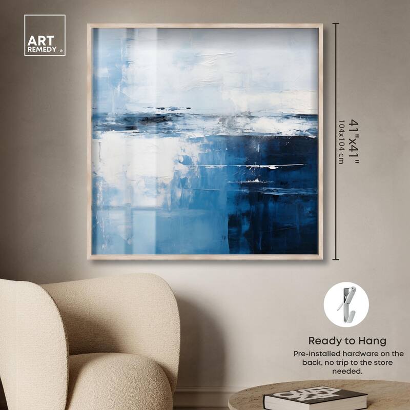 Layers of Blue Shadowbox by Art Remedy