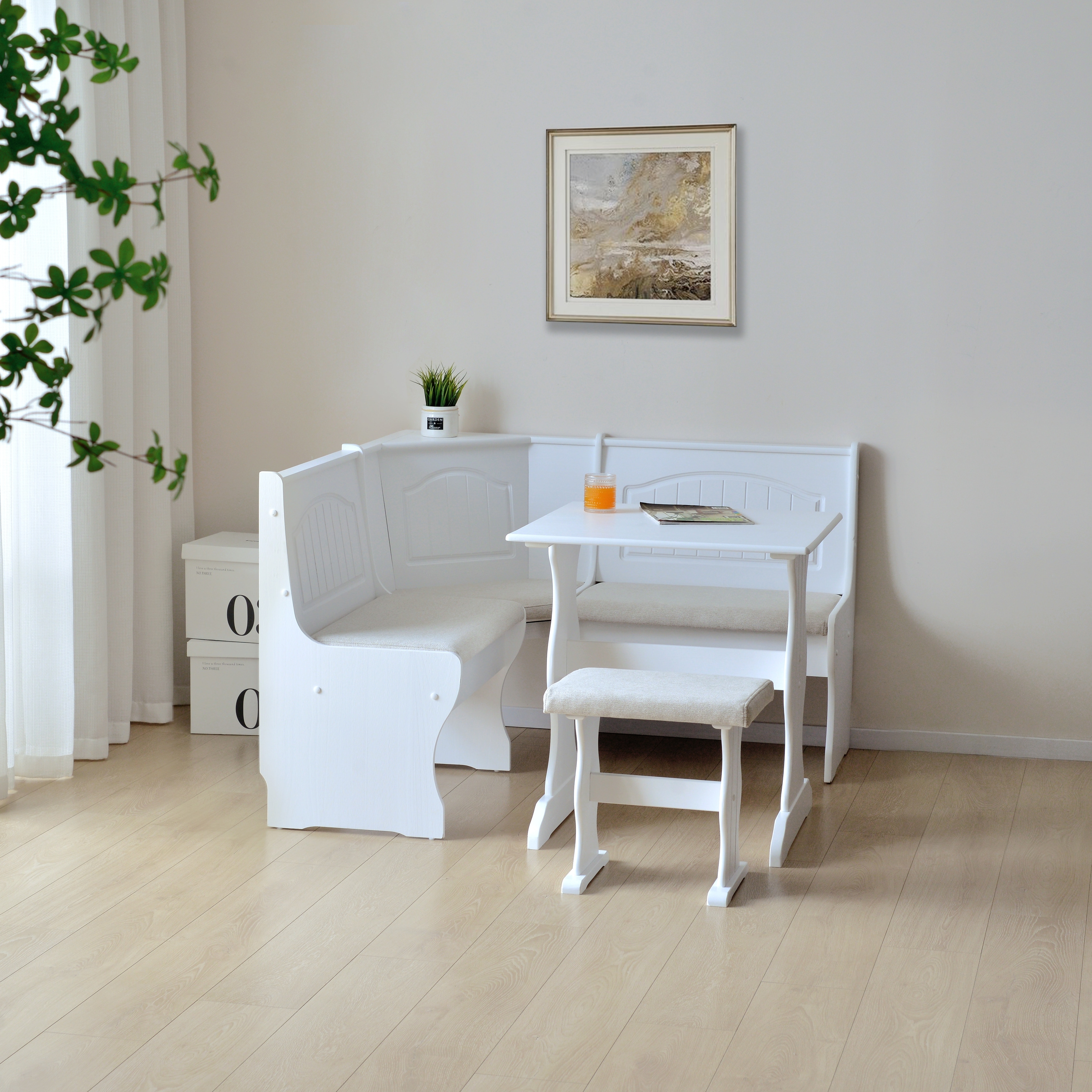 Corner seat dining table set sale