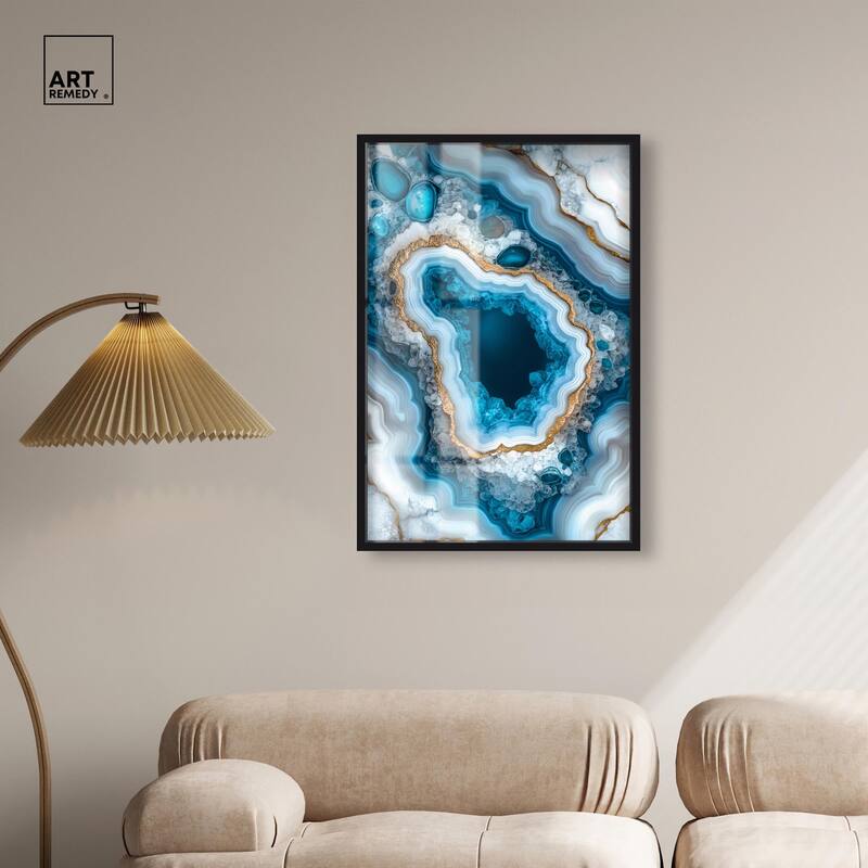 Gilded Geode Eye I Shadowbox by Art Remedy