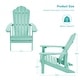 preview thumbnail 24 of 61, Bonosuki Weather-resistant Outdoor Adirondack Chairs (Set of 2)