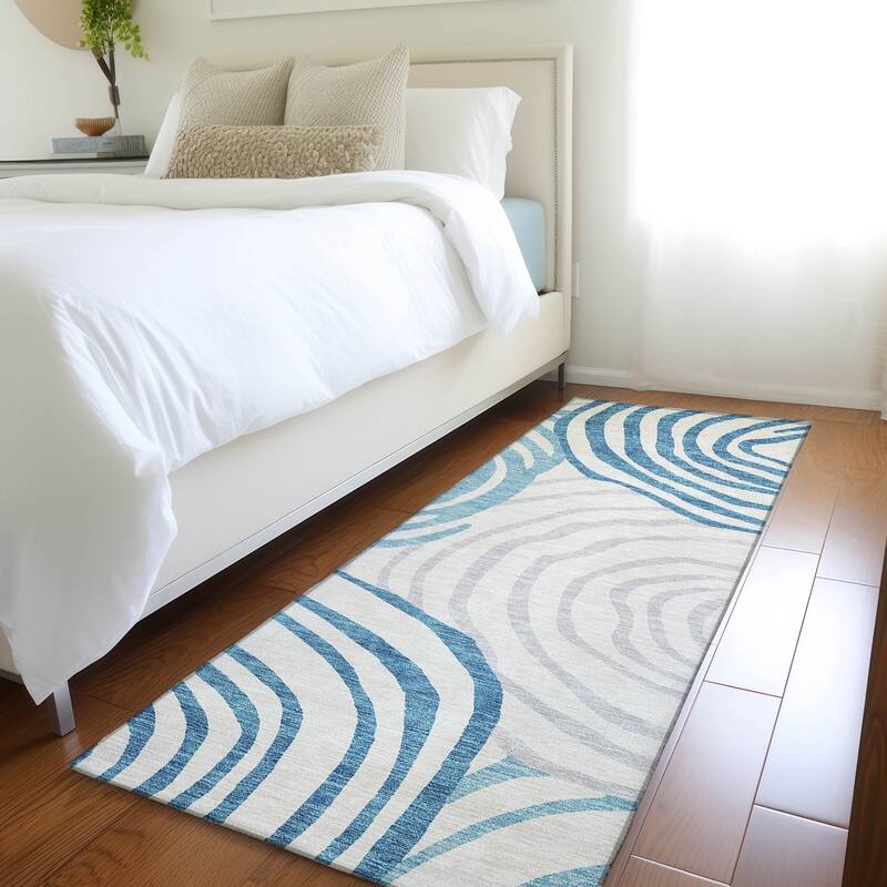 Machine Washable Indoor/ Outdoor Chantille Contemporary Dimensions Rug