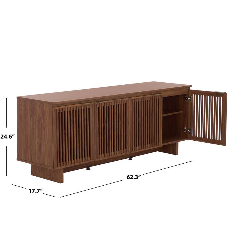 SAFAVIEH Home Quaid 4-Door Sideboard - 62"W x 18"D x 25"H