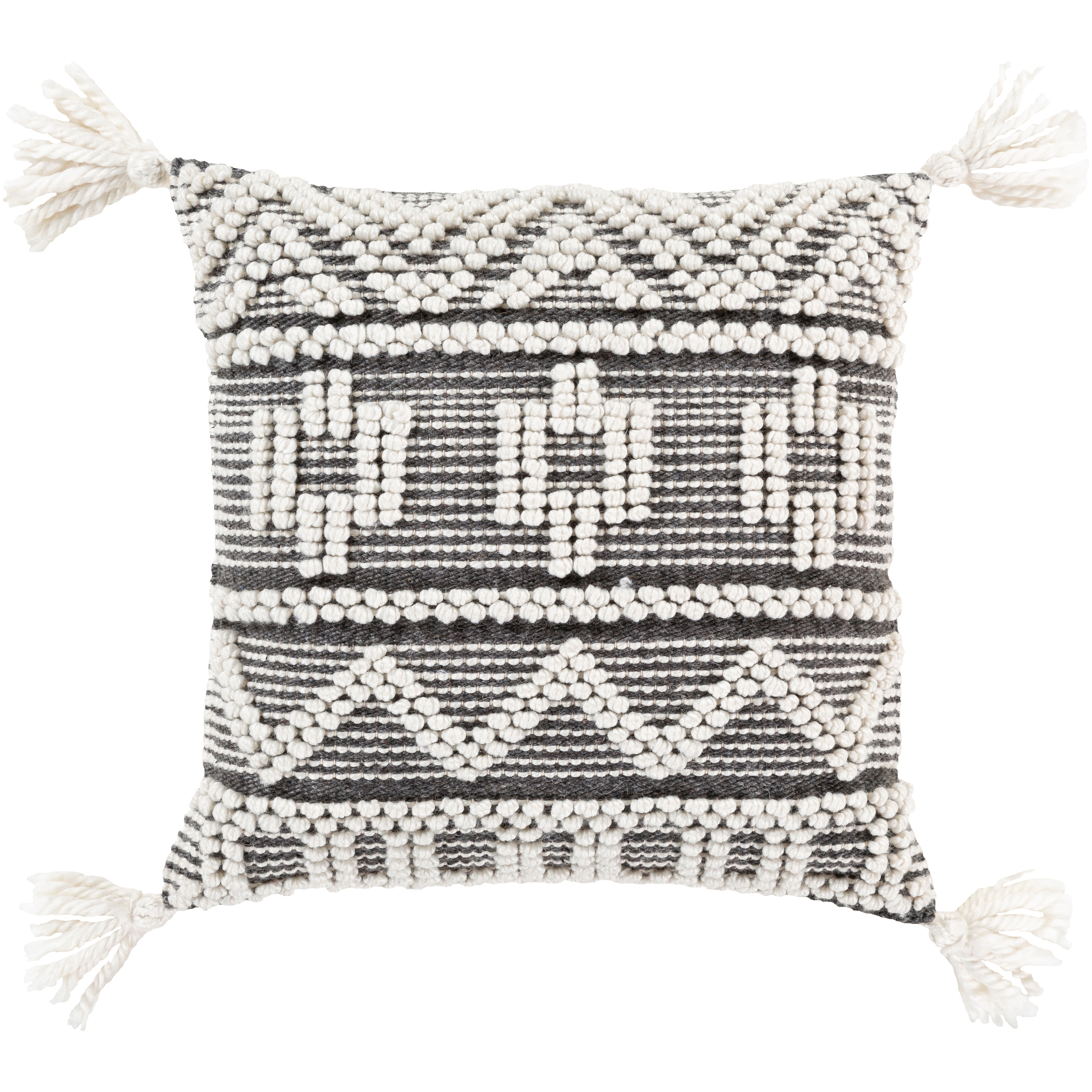 INSPIRED IVORY Boho Throw Pillow Covers - Set of 4 Decorative Farmhouse  Pillow Cases for Living Room,Home - Aztec Toss Pillow Covers 18x18 Striped