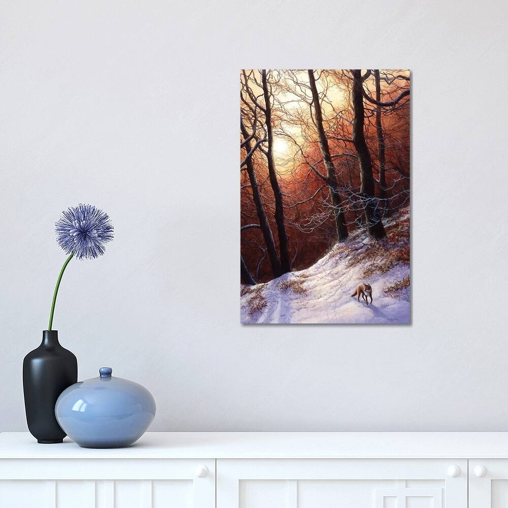iCanvas "Winter Return - Fox" by Jeremy Paul Canvas Print