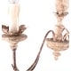 preview thumbnail 6 of 9, Farmhouse Candle Shaped Chandelier, 6-Light Distressed White Wood Chandelier with Adjustable Hanging Chain