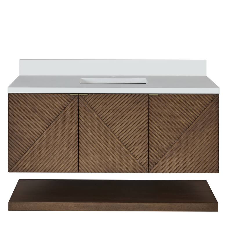 James Martin Vanities D200-V48-1WZ Marcello 48" Free Standing Vanity - Chestnut - Wood Finish