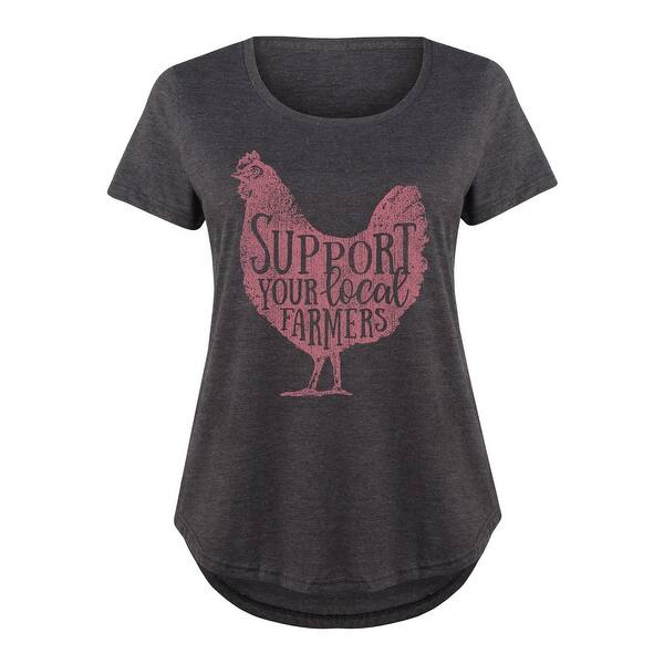 Shop Support Your Local Farmers Chicken Ladies Plus Size Scoop