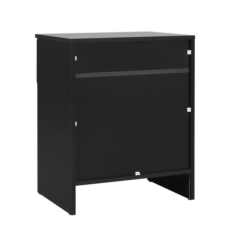 Middlebrook Designs Modern 1-Drawer Nightstand with Cubby
