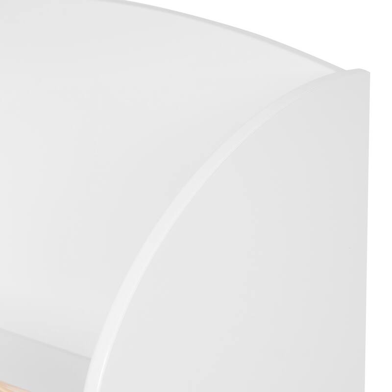 Children's Multi-Functional 3-Shelf Bookcase Toy Storage Bin, White