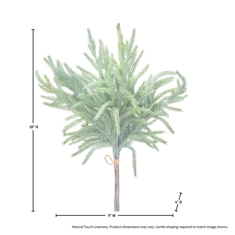 17" Real Touch Norfolk Pine Bundle Set of 2