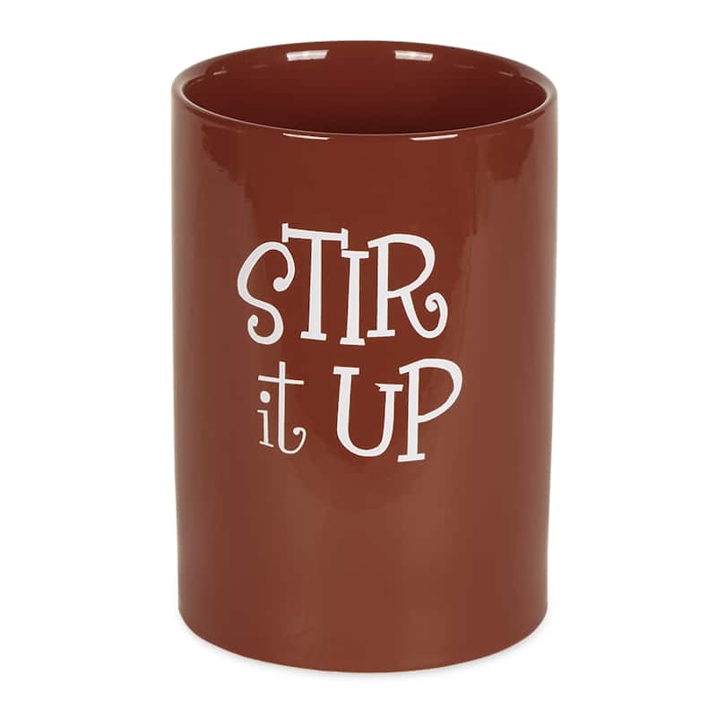 DII Stir It Up Ceramic Utensil Holder - Cinnamon