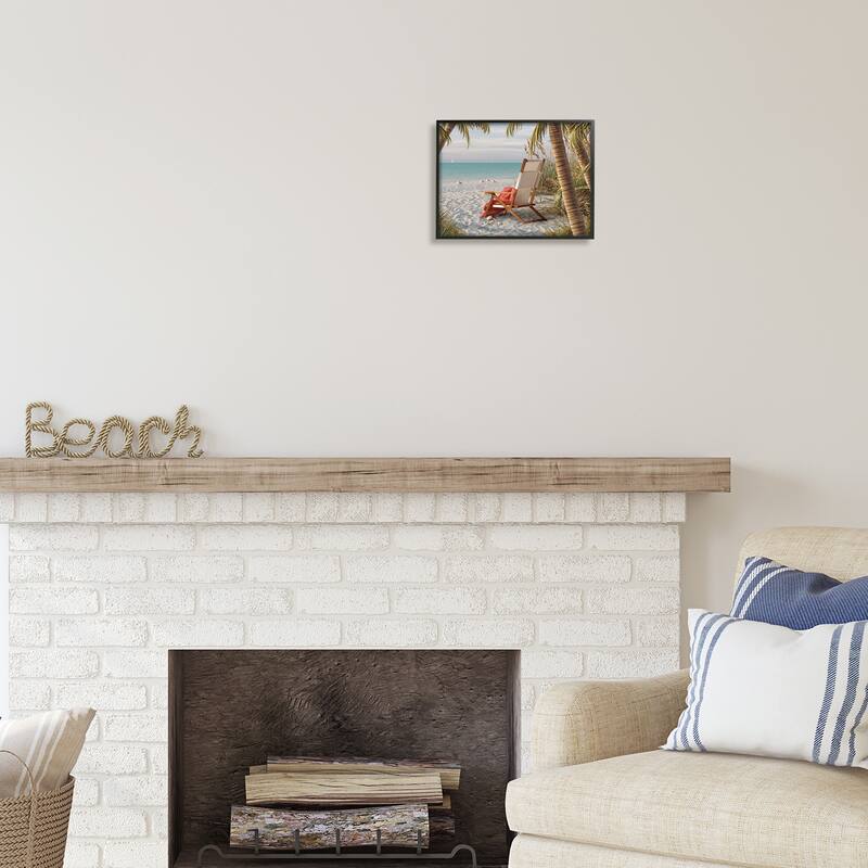 Stupell Tropic Breeze Beach Landscape Framed Giclee Art by Alan Giana