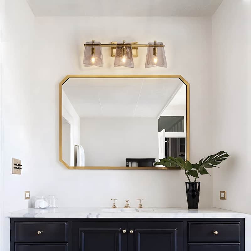 Starsky 3 - Light Modern Dimmable Gray Glass Bathroom Vanity Light