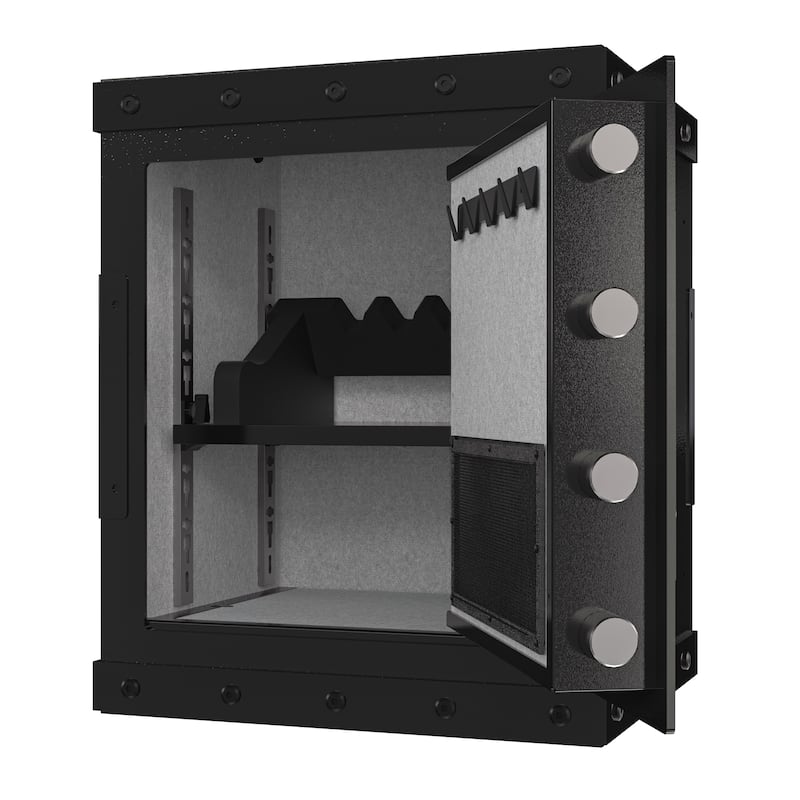Three-lock safe, measuring 20.4 ″ × 16.5″ × 14.1 ″, suitable for home and office use, large steel digital safe equipped