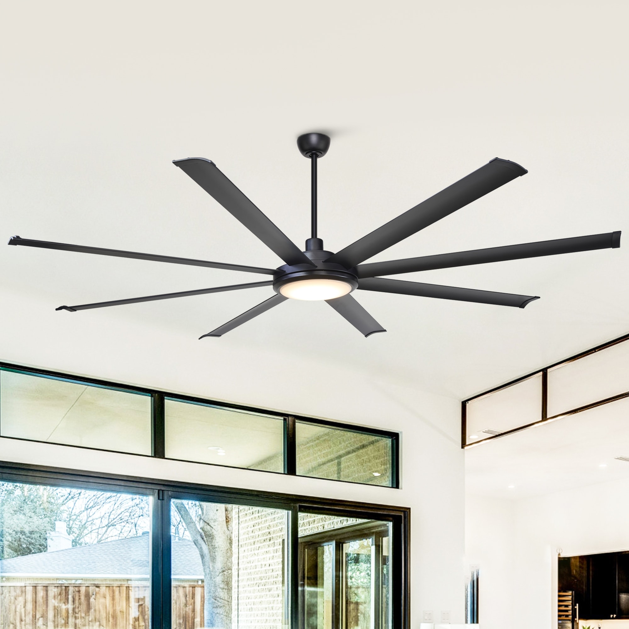 T−FAL FV4670J0 Parrot Uncle 75-Inch Modern Industrial 8-Blade Extra-Large Ceiling