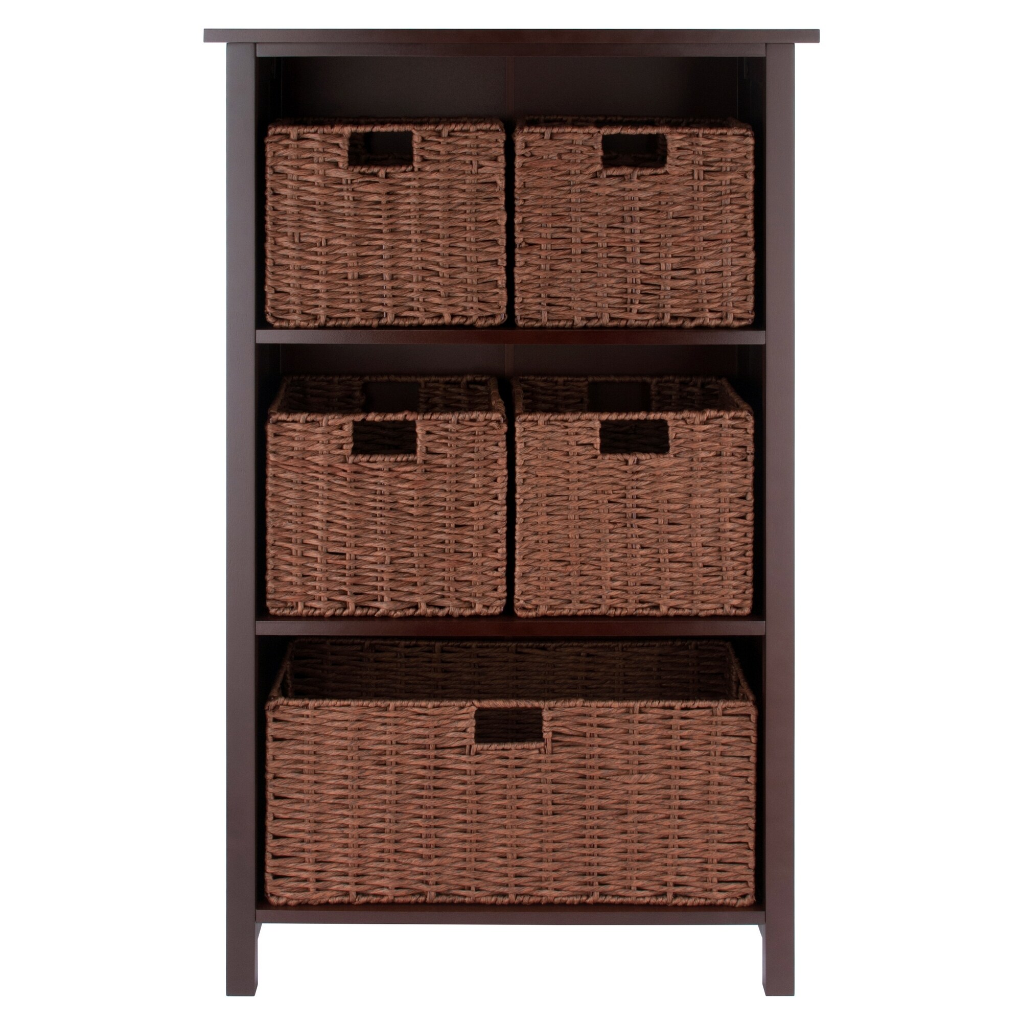 https://ak1.ostkcdn.com/images/products/is/images/direct/62eaff9cb0e2928fb70986d11f82efee70a1f0f8/Milan-6-Pc-Storage-Shelf-with-5-Foldable-Woven-Baskets%2C-Walnut.jpg