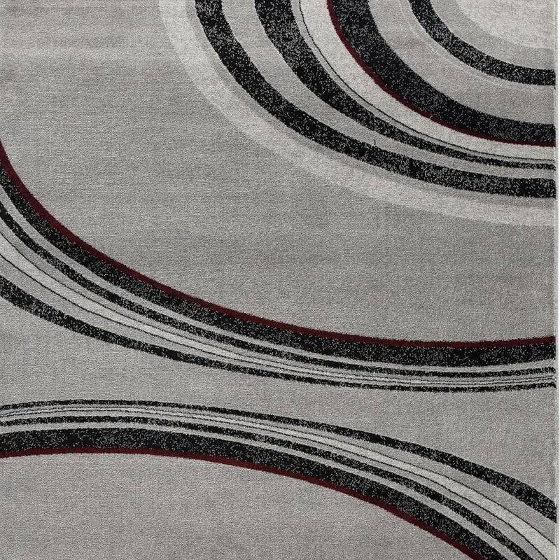 HomeRoots Abstract Modern Runner Area Rug