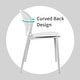 preview thumbnail 27 of 56, Modern Plastic Garden Patio Indoor or Outdoor Dining Stackable Chair UV Protected Armless With Dot Back Surf