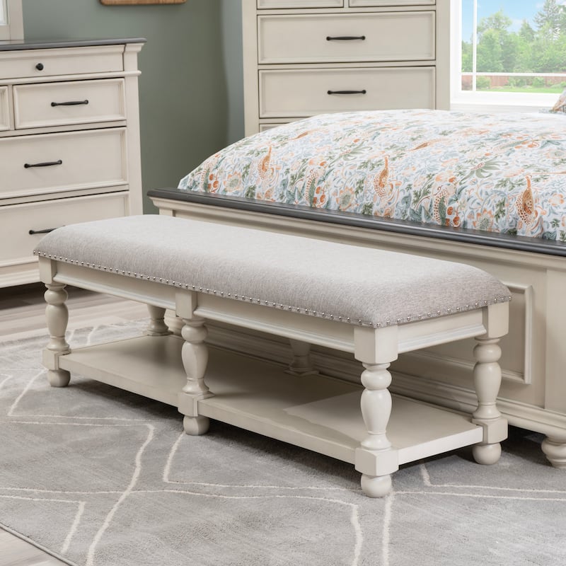Ellington Bench White - White