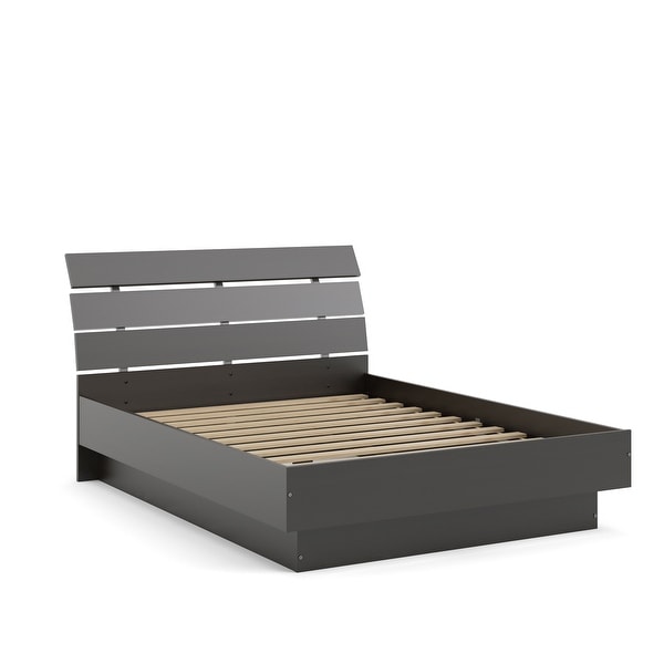 Porch & Den McKellingon Contemporary Wood Grain Platform Bed. Opens flyout.
