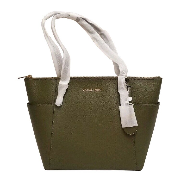 michael kors jet set large embellished leather tote