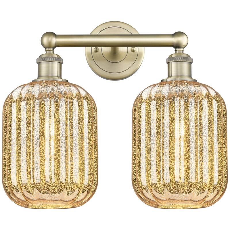 Innovations Lighting 616-2W-14-16 Preston Vanity Preston 2 Light 16" - Antique Brass / Mercury