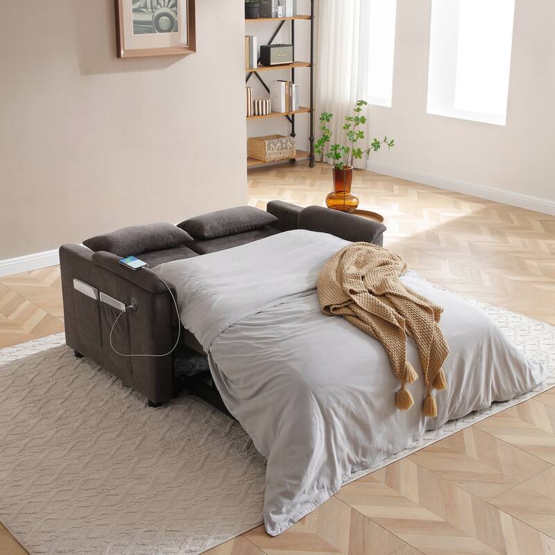 Convertible Sofa Couch Bed,Nulti-functional,Circular Bed,Adjustable Futon Sofa